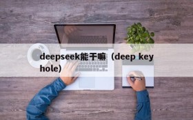 deepseek能干嘛（deep keyhole）